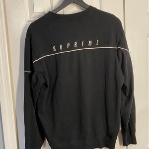 Supreme Yoke Piping L/S Top - Black - Medium